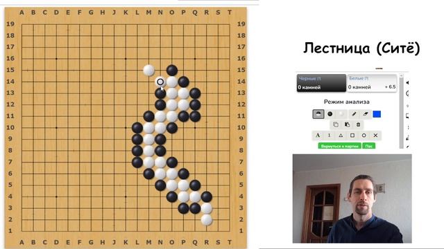 Лестница (ситё), тактические приёмы игры Го