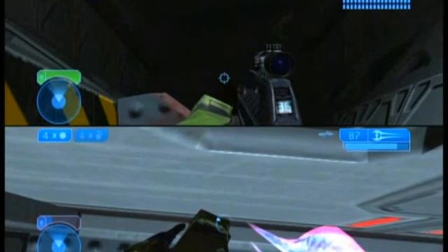 Halo 2 - Cairo Station - Hangar C-01 (BAW setup and blasting in) raw take смотреть онлайн