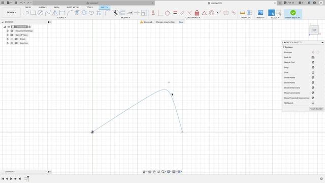 (Part.13) 2D Sketching (Conic Curves). Fusion 360 for the absolute beginner help series. смотреть онлайн