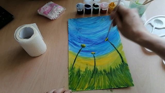 Рисование "Одуванчик" смотреть онлайн