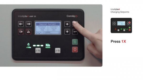 InteliLite4 Controller: Changing Setpoints