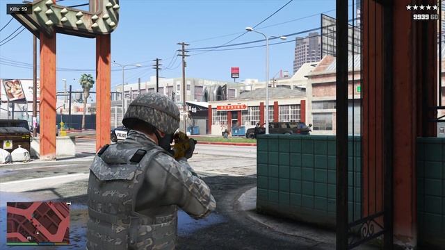 GTA 5 - EXTREME SOLDIER LS RAMPAGE - FIVE STAR POLICE CHASE RAMPAGE ESCAPE (GTA V Mods) смотреть онлайн
