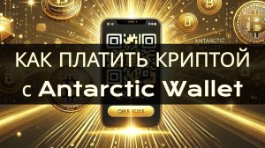 Как платить криптовалютой через QR код - реальные примеры оплаты криптой P2C c Antarctic Wallet