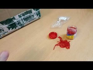 Распаковка посылки с искусственной приманкой Dunaev DS-Bloodworm XL
