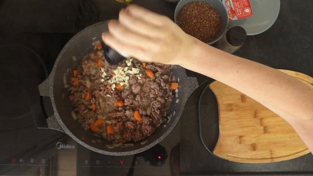 Гречка по купечески на обед. Merchant-style Buckwheat For Lunch.
