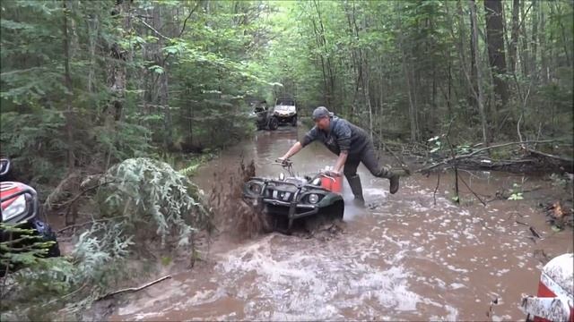 Grizzly 660 goes deeper n belt gets wet again - Memorial ride 2012 смотреть онлайн