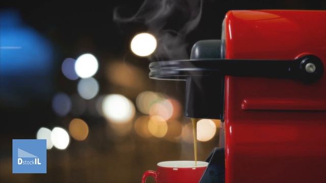 Espresso Coffee Drip From Red Nespresso Machine | 4K Footage