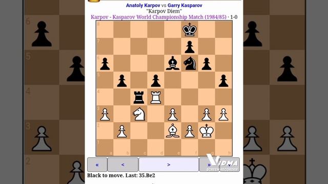 karpov 1-0 Kasparov partida 9 del mundial fe 1984 смотреть онлайн