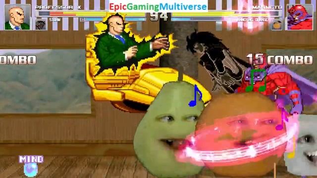 Storm And Professor X VS Magneto And Annoying Orange In A MUGEN Match / Battle / Fight смотреть онлайн