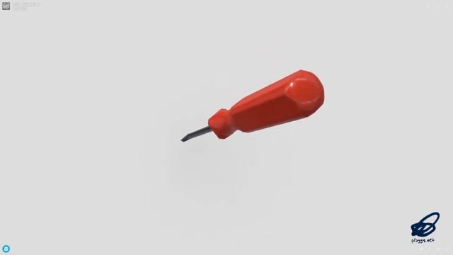 CC0 - Screwdriver - low poly PBR 3d model смотреть онлайн
