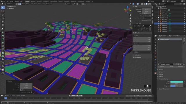 Concept design a city or masterplan in Blender смотреть онлайн