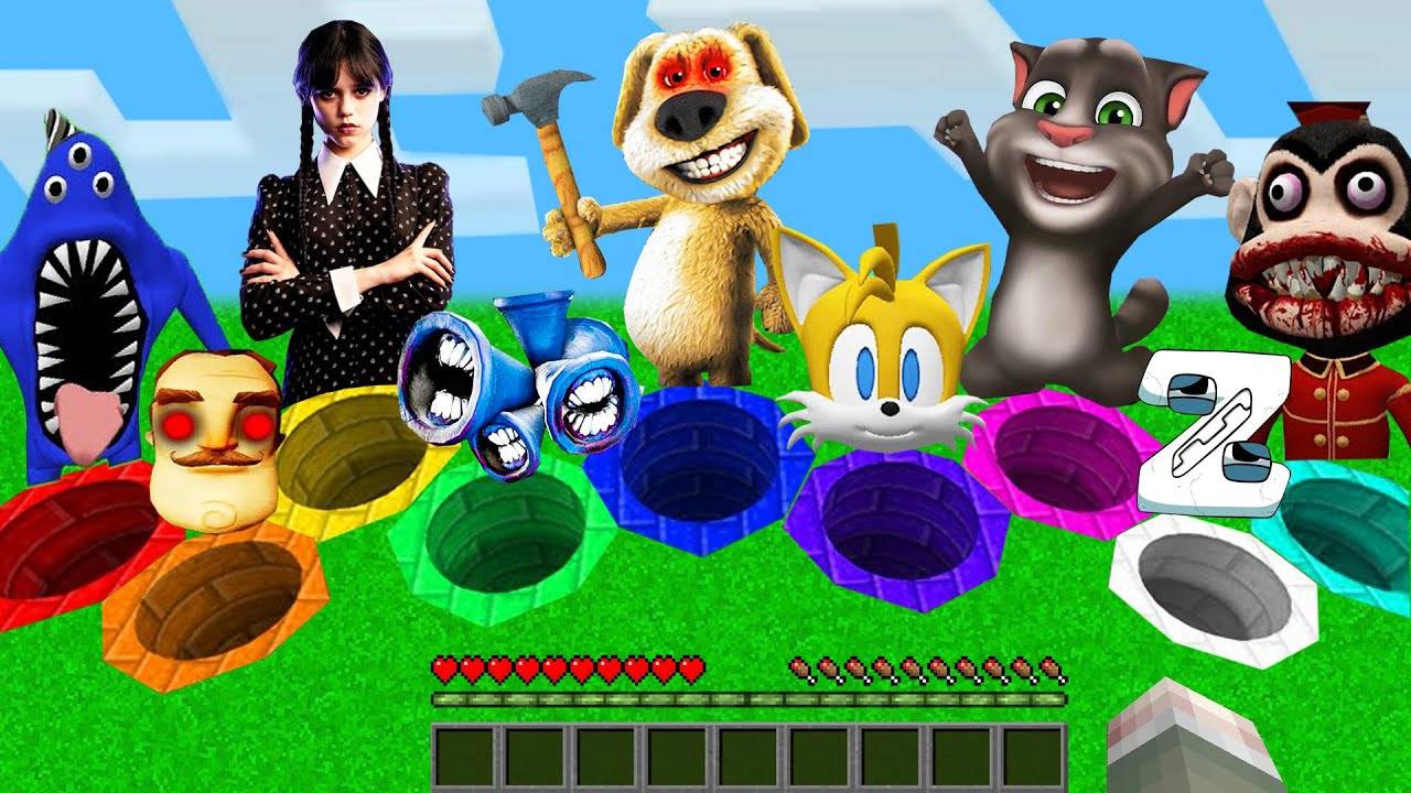 ВЫБЕРИ ИСПЫТАНИЕ В КРУГЛЫХ ЯМАХ ГОВОРЯЩИЙ БЕН МИНЬОН СОНИК В МАЙНКРАФТ смотреть онлайн