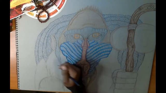 #Mandrill #Rafiki- Traditional Art Style Drawing Part 3 смотреть онлайн