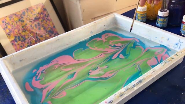 Marbling Paints: 3 Brands On Test | Test #1 Easy Marble Marabu