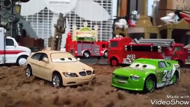 Jackson Storm Sets Radiator Springs on fire and gets Arrested/Grounded смотреть онлайн
