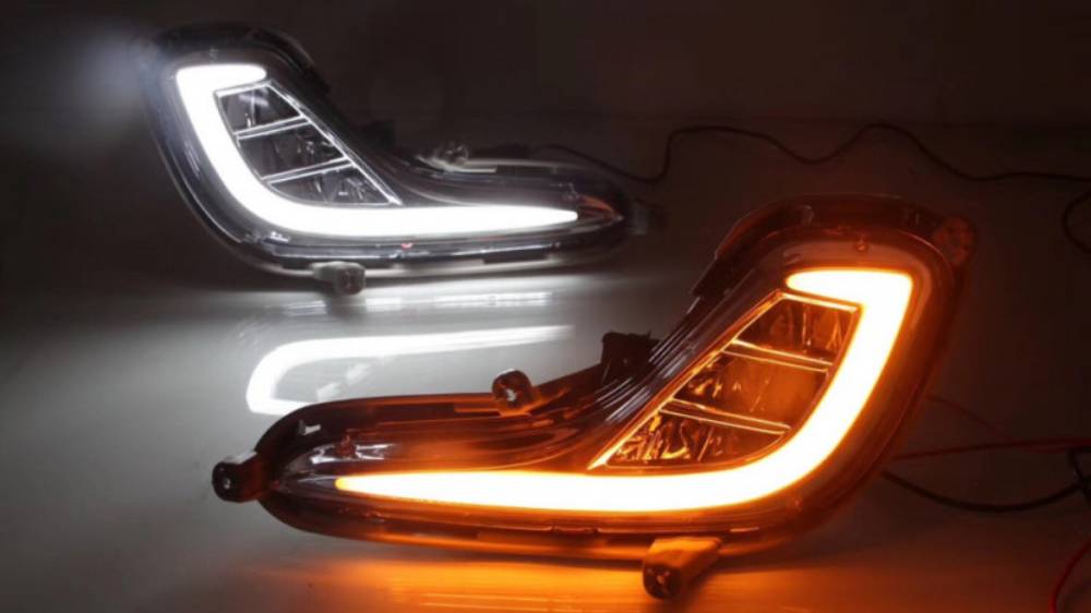 Обзор на Светодиодные ПТФ с ДХО для Hyundai Solaris 1 2011-14