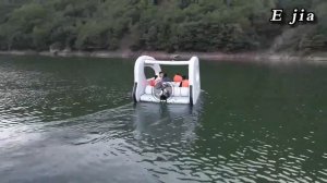 надувной двухярусный катамаран, лодка