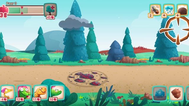 Dino Bash 🦖 7 lvl. Pumped up hangar. Прокачанный ангар 7 уровень. смотреть онлайн