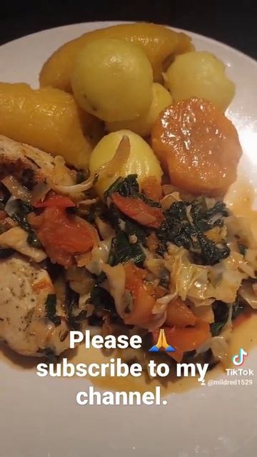 Plantain,sweet Potato,Irish Potato And Vegetables 😋 👌