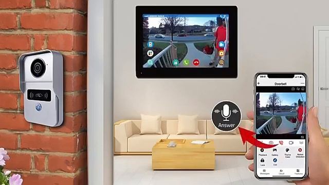 IP Camera Intercom system AHD-1V1 смотреть онлайн