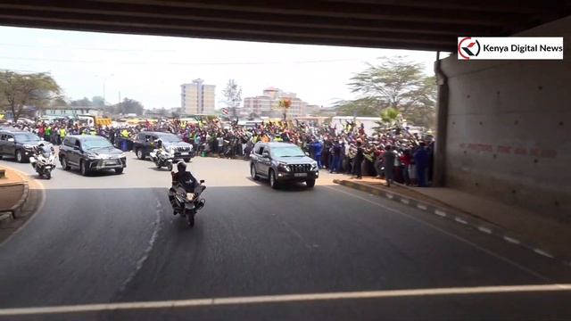 HOW RUTO'S MOTORCADE MADE ITS WAY FROM KAREN TO KASARANI STADIUM FOR SWEARING-IN!! смотреть онлайн