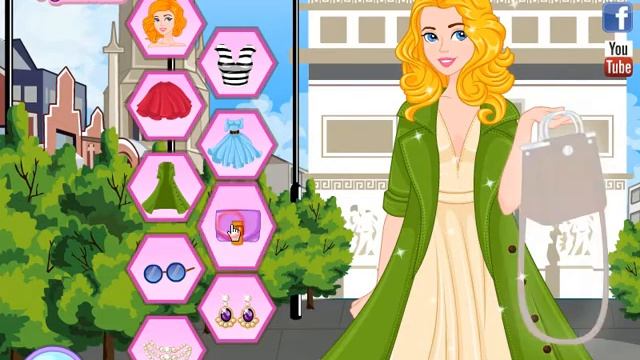 Disney Princess Fashion Blogger Outfits Ideas Dressup Game Video - Aurora Paris Travelling Blog
