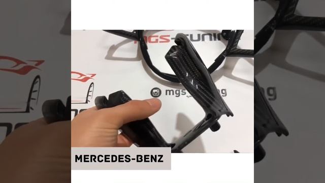 Карбоновая вставка в руль Mercedes-Benz смотреть онлайн