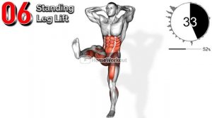 Упражнения для мышц живота в положении стоя быстро формируют пресс.