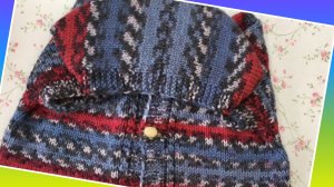 Детский жилет с капюшоном спицами🧶 Реглан сверху⚡ Экспресс мастер класс🧶