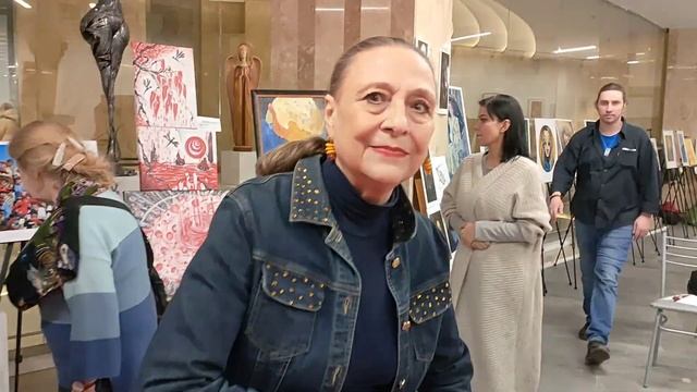 Финисаж выставки "Женский образ" и "Искусство силуэта" в галерее "Арт-коммуна" ТГК Киевский Москва смотреть онлайн