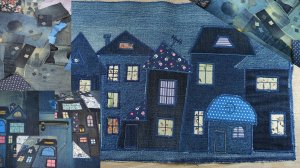 Легко и просто из небольших лоскутков ткани. Текстильная аппликация на швейной машинке.