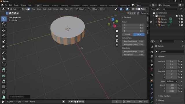 Modelling Simple Gear In Blender 3.5 in 1 minute ｜ Blender tutorials for Beginners смотреть онлайн