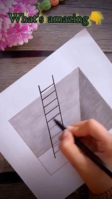 In 3d art make easy ladder🖌🌹🌷#3danimation #3dprinting#reels#ytshots#viralshort#trendingshorts#music смотреть онлайн