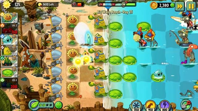 [Plants vs Zombies 2] Big Wave Beach - Day 25 смотреть онлайн
