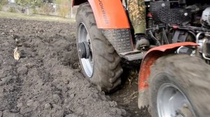 Вспашка минитрактором Кентавр 244 Про