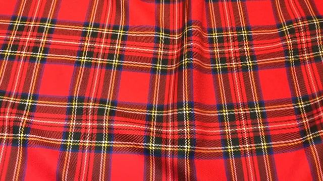 ф5009 Красная классическая шотландка (100% шерсть). смотреть онлайн