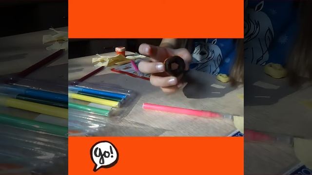 Ручка пончик своими руками:) \Вика Кот\