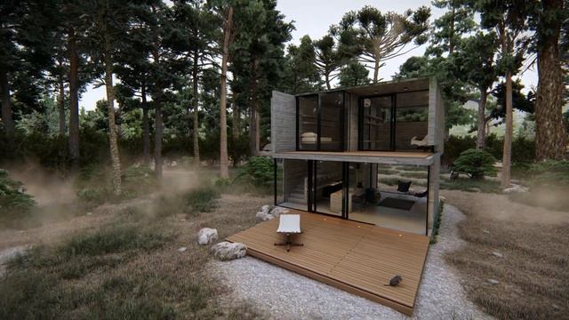 Lumion 8 Pro - Wooded Retreat смотреть онлайн