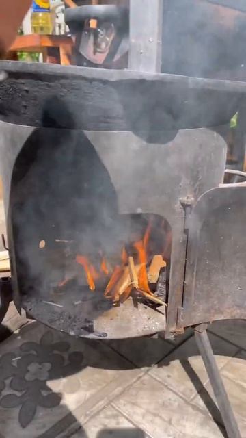 Картошка по-охотничьи в казане