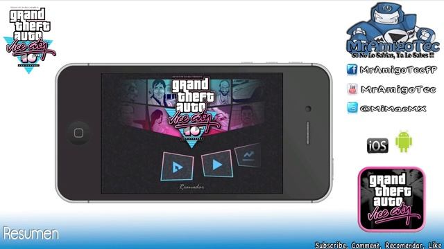 GTA Vice City: Resumen IOS/Android!!! MAA