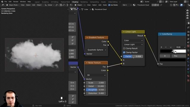Procedural Cloud Material ☁️ (Blender Tutorial) смотреть онлайн