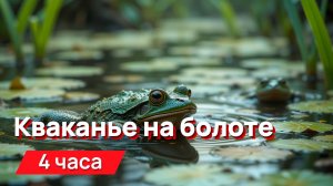 Звуки для соседей - кваканье на болоте и звуки ночной фауны