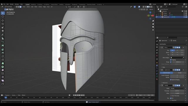 ШЛЕМ АРЕСА 3D В BLENDER! КАК СОЗДАТЬ ШЛЕМ В 3D смотреть онлайн