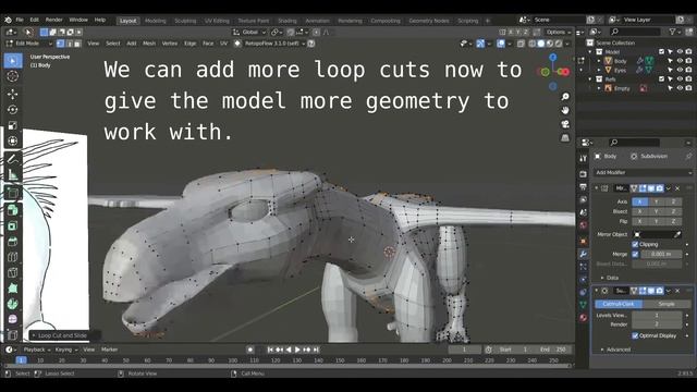 Blender Tutorial | Dragon Modeling Part 3 смотреть онлайн