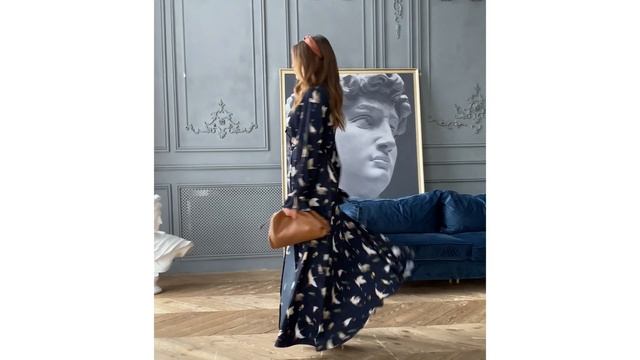 Платье Оливия темно синий от Jadone Fashion смотреть онлайн