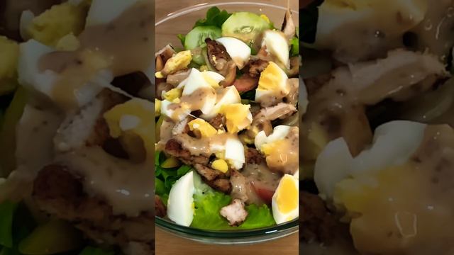 Chicken Cucumber Salad. #vegetablesaladrecipe #vegetablesalad #food #foodie #foodshorts