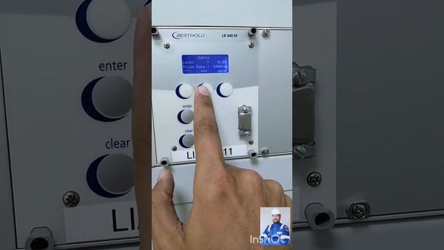 Calibration of Berthold LB440-M Rod detector radioactive source level смотреть онлайн