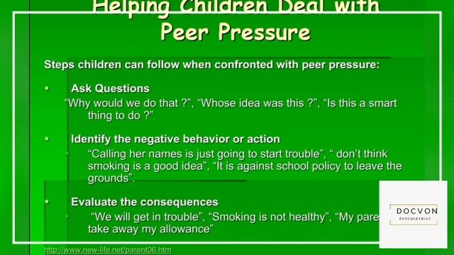 How To Deal With Peer Pressure| Negative Vs. POSITIVE Influence| What You Should Do| DocVon