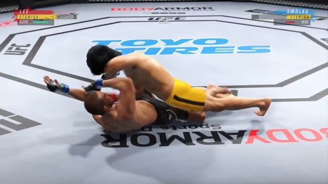 Bruce Lee vs Louis Smolka UFC 4 Simulation смотреть онлайн