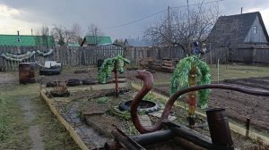 21-04-2025💥влог💥на огороде💥дождь и град